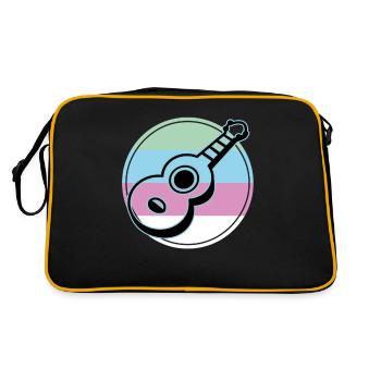Ukuleles Vitage - Retro Bag - black/gold - Back