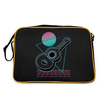 Ukuleles Vitage - Retro Bag - black/gold - Back