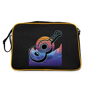 Ukuleles Vitage - Retro Bag - black/gold - Back