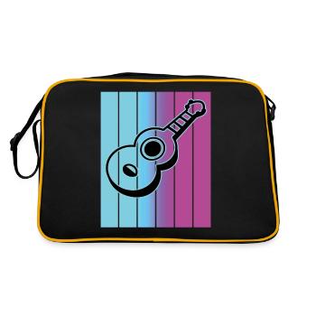 Ukuleles Vitage - Retro Bag - black/gold - Back