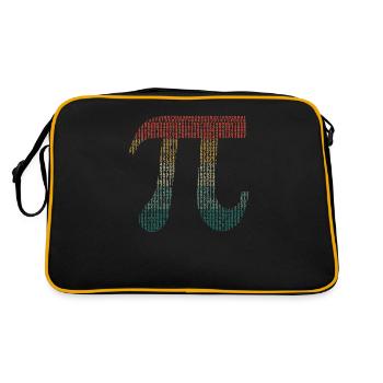 Digits of Pi in Source Code Numbers Pi Day 3.14159 - Retro Bag - black/gold - Back