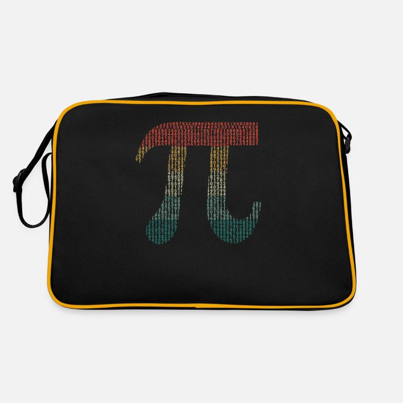 Ziffern von Pi im Quellcode Zahlen Pi Day 3.14159 Retro Tasche