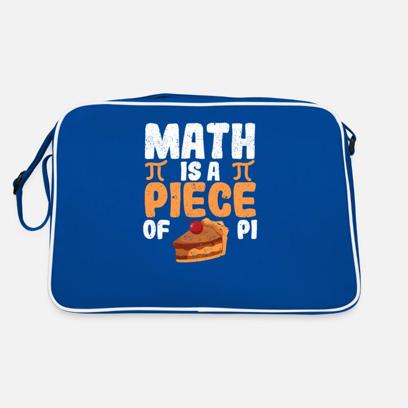Math is a piece of cake Fun Pi Day Math Retro Bag