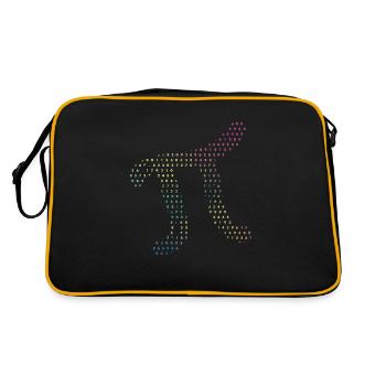Digits of Pi in Source Code Numbers Pi Day 3.14159 - Retro Bag - black/gold - Back