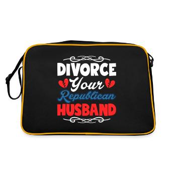 Divorcez de votre mari républicain Divorcé Ex-femme M - Sac Retro - noir/or - Dos