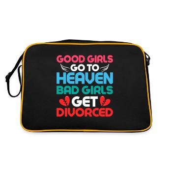 Good Girls Go To Heaven Bad Girls Get Divorced Ex- - Retro Bag - black/gold - Back