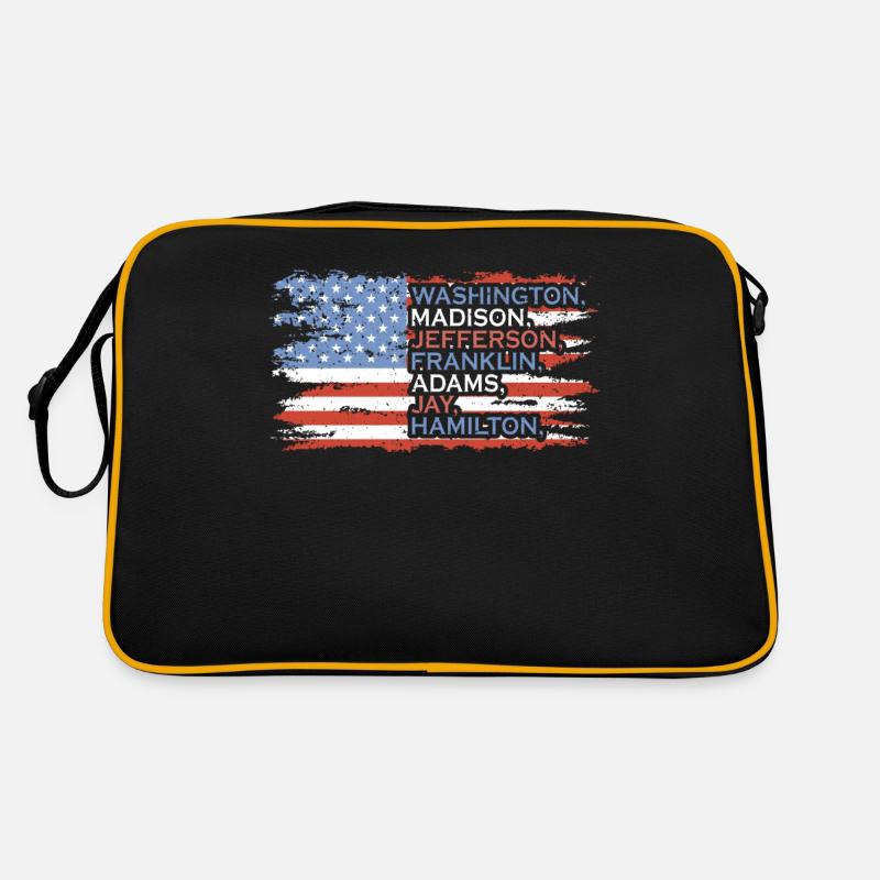 Washington, Madison 4. Juli Helden Retro Tasche