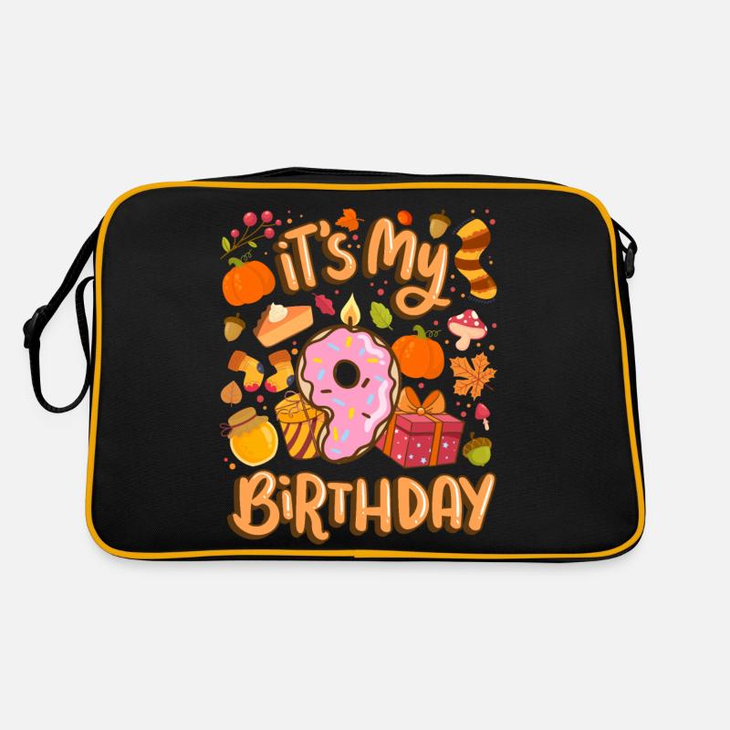It's my 9 birthday autumn maple leaf autumn Retro Bag