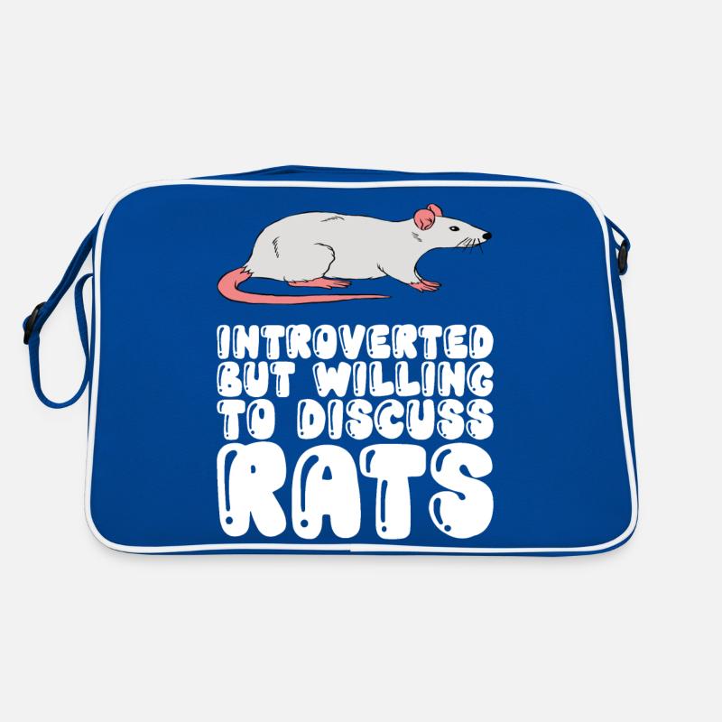 Introverted talking about rats Retro Bag