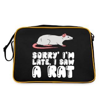 Désolé d’avoir vu un rat - Sac Retro - noir/or - Dos