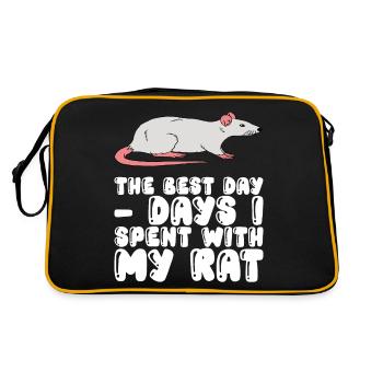 Jours avec mon rat - Sac Retro - noir/or - Dos