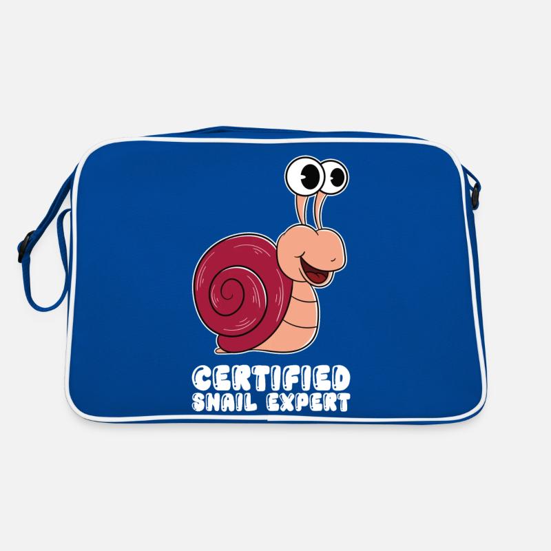 Zertifizierter Schneckenexperte Retro Tasche