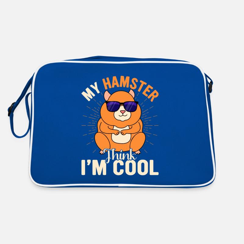 Mein Hamster Think I'm Cool - Geschenkidee Retro Tasche