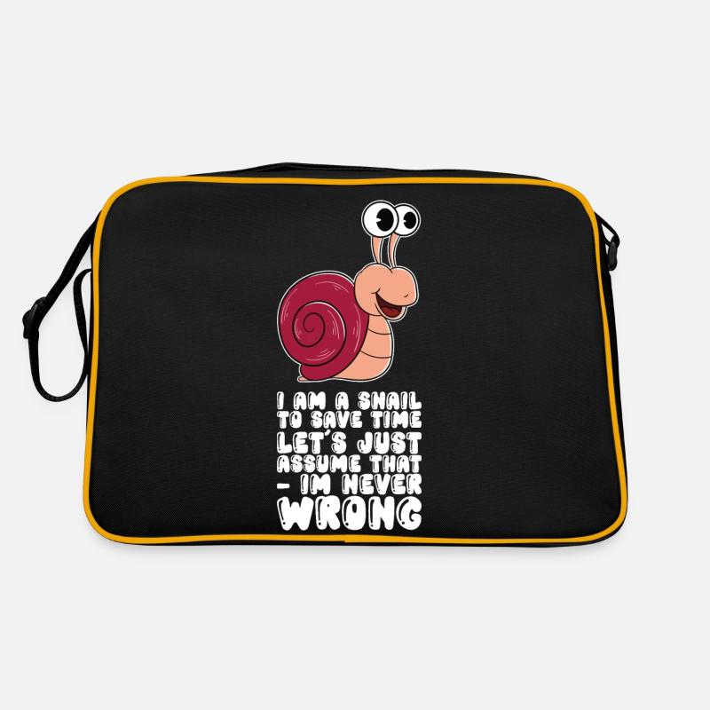 Je suis un escargot Sac Retro