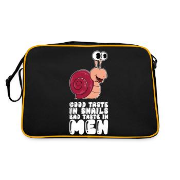 Good Taste In Snails Bad Taste In Men - Retro Bag - black/gold - Back