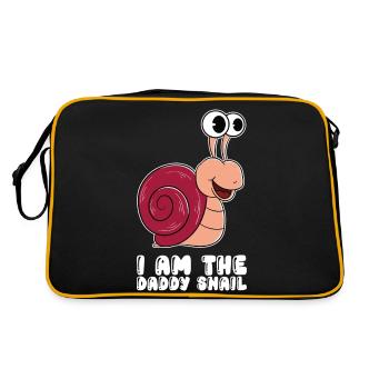 I'm the daddy snail - Retro Bag - black/gold - Back