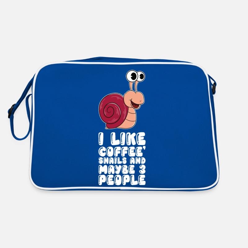 I like coffee snails and 3 people Retro Bag