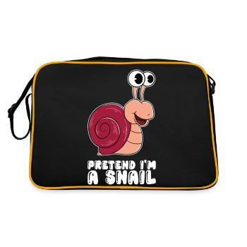 Pretend Im A Snail - Retro Bag - black/gold - Back
