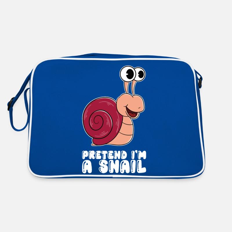 Pretend Im A Snail Retro Bag