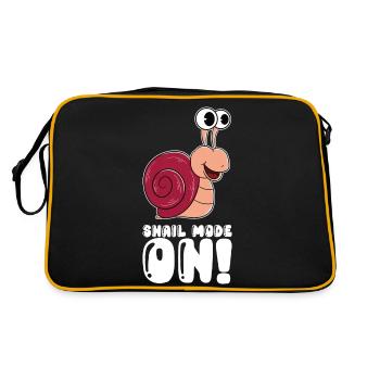 Snail Mode On - Retro Bag - black/gold - Back