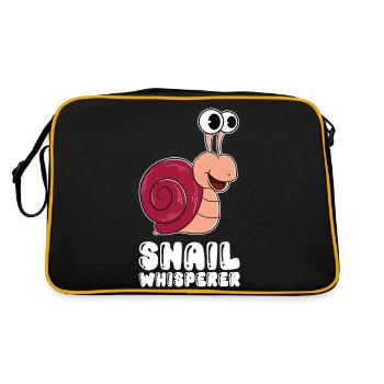 Snail Whisperer - Retro Bag - black/gold - Back