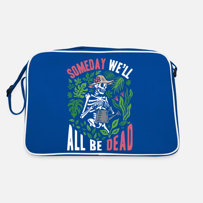 One day we will all be dead botanical Retro Bag