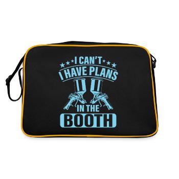 I Cant. I Have Plans. In The Booth. Auto Body Pain - Retro Bag - black/gold - Back