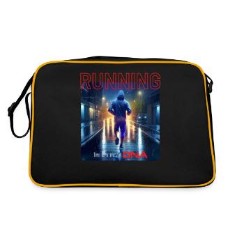 Running is in my DNA - Retro Bag - black/gold - Back