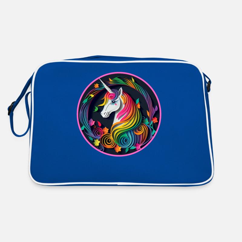 Type de conception de papier d’une licorne mignonne 1 Sac Retro