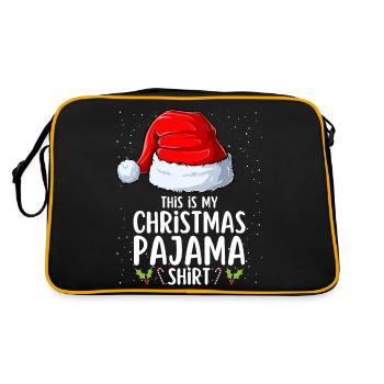 Christmas Pajamas Pajamas Sleepshirt - Retro Bag - black/gold - Back