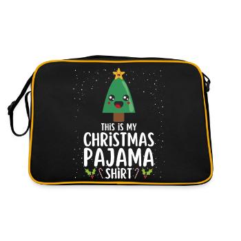 Christmas Pajamas Pajamas Sleepshirt - Retro Bag - black/gold - Back