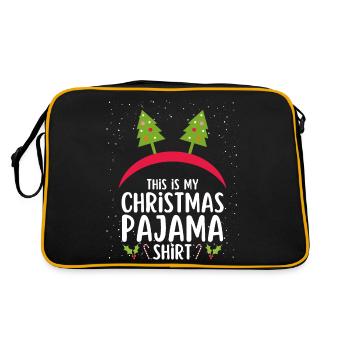 Christmas Pajamas Pajamas Sleepshirt - Retro Bag - black/gold - Back
