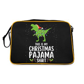 Christmas Pajamas Pajamas Sleepshirt - Retro Bag - black/gold - Back