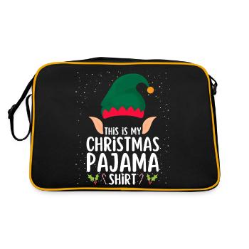 Christmas Pajamas Pajamas Sleepshirt - Retro Bag - black/gold - Back