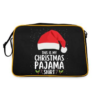 Christmas Pajamas Pajamas Sleepshirt - Retro Bag - black/gold - Back