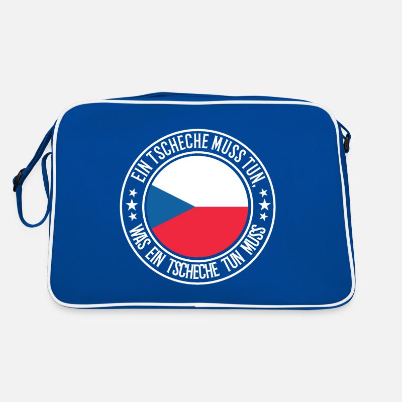 Ein Tscheche muss tun Retro Tasche