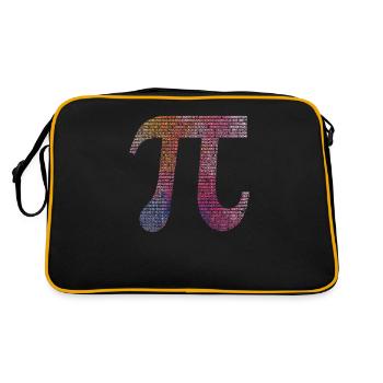 10000 digits Pi Day sign Math Lover Math - Retro Bag - black/gold - Back