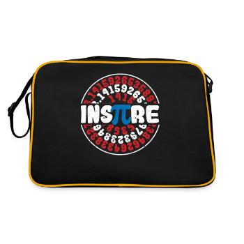 Inspire Math Superhero Pi Day Math Professeur de mathématiques - Sac Retro - noir/or - Dos