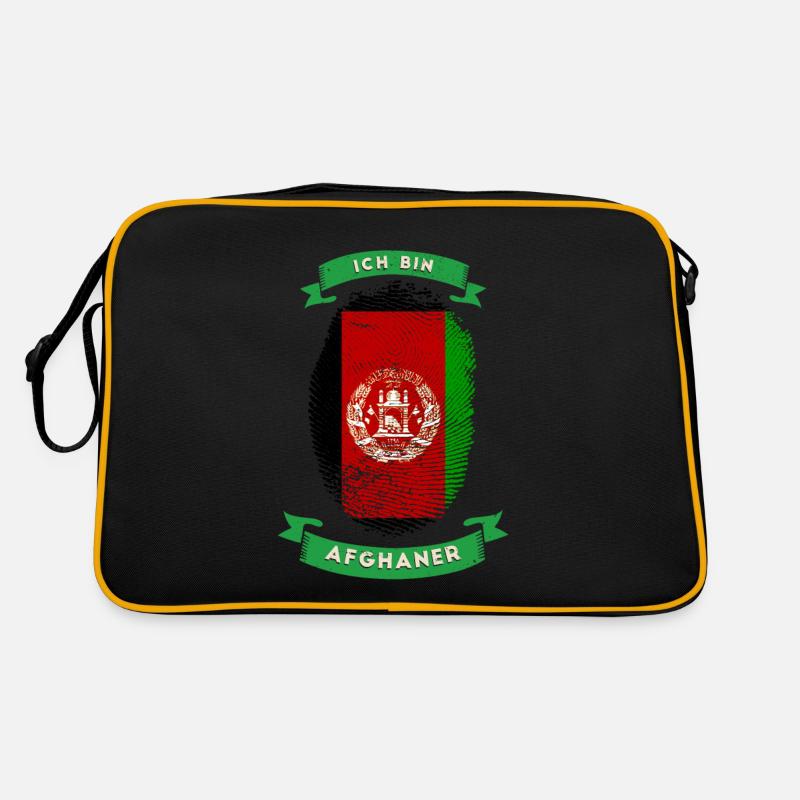 Fingerprint I am Afghan flag Retro Bag
