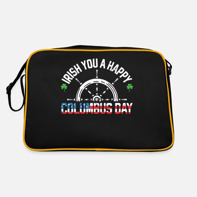 Irlandais Vous Un joyeux Columbus Day Trèfle vert Sac Retro