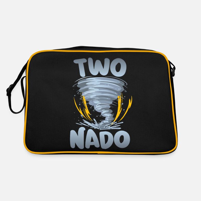 Zwei-nado Warnung 2. Geburtstag | Tornado Retro Tasche