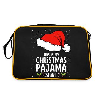 Christmas Pajamas Pajamas Sleepshirt - Retro Bag - black/gold - Back