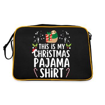 Christmas Pajamas Pajamas Sleepshirt - Retro Bag - black/gold - Back