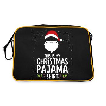 Christmas Pajamas Pajamas Sleepshirt - Retro Bag - black/gold - Back