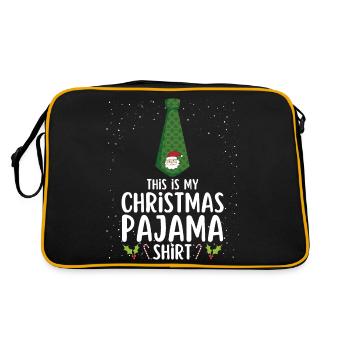 Christmas Pajamas Pajamas Sleepshirt - Retro Bag - black/gold - Back