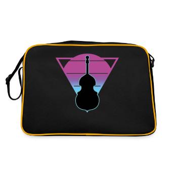 Contrebasse - Sac Retro - noir/or - Dos