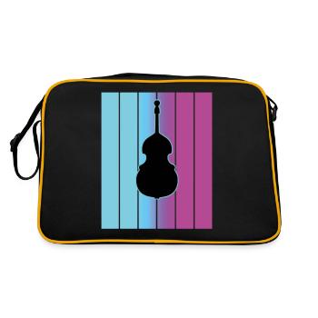 Contrebasse - Sac Retro - noir/or - Dos