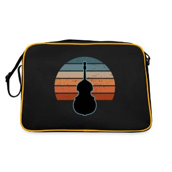 Contrebasse - Sac Retro - noir/or - Dos
