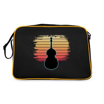 Contrebasse - Sac Retro - noir/or - Dos