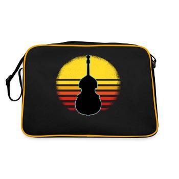 Contrebasse - Sac Retro - noir/or - Dos